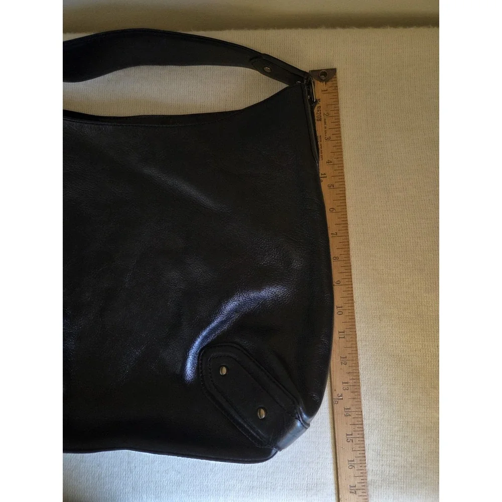 Cole Haan Hobo Vintage Village Soft II Pebble Leather Bag Black / Gold‎ Hardware
